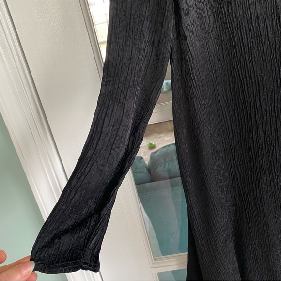 Sezane Ariette Dress FR 40 US 6 Black Shift Swing - Picture 6 of 15